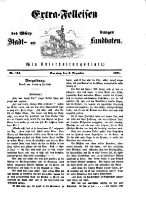 Extra-Felleisen (Würzburger Stadt- und Landbote) Sonntag 3. Dezember 1871