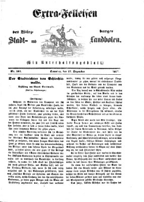 Extra-Felleisen (Würzburger Stadt- und Landbote) Sonntag 17. Dezember 1871