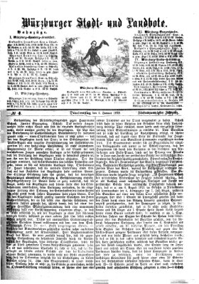 Würzburger Stadt- und Landbote Donnerstag 4. Januar 1872