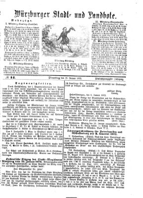 Würzburger Stadt- und Landbote Dienstag 16. Januar 1872