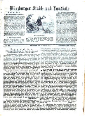 Würzburger Stadt- und Landbote Mittwoch 17. Januar 1872