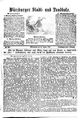 Würzburger Stadt- und Landbote Mittwoch 24. Januar 1872