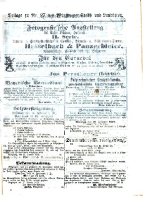 Würzburger Stadt- und Landbote Mittwoch 31. Januar 1872