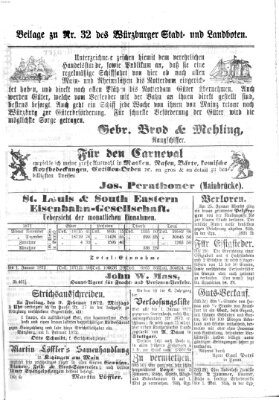 Würzburger Stadt- und Landbote Dienstag 6. Februar 1872