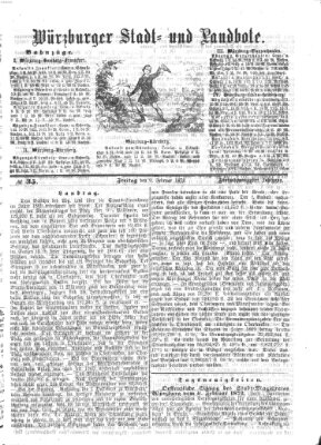 Würzburger Stadt- und Landbote Freitag 9. Februar 1872