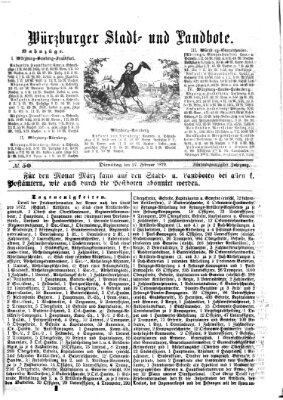 Würzburger Stadt- und Landbote Dienstag 27. Februar 1872