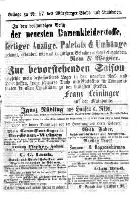 Würzburger Stadt- und Landbote Mittwoch 6. März 1872