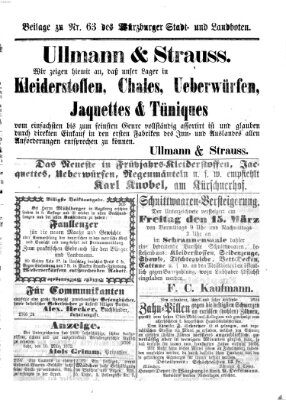 Würzburger Stadt- und Landbote Mittwoch 13. März 1872