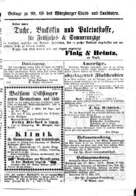 Würzburger Stadt- und Landbote Dienstag 19. März 1872