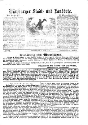 Würzburger Stadt- und Landbote Montag 25. März 1872