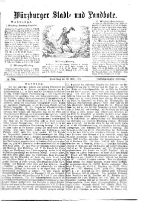 Würzburger Stadt- und Landbote Samstag 30. März 1872