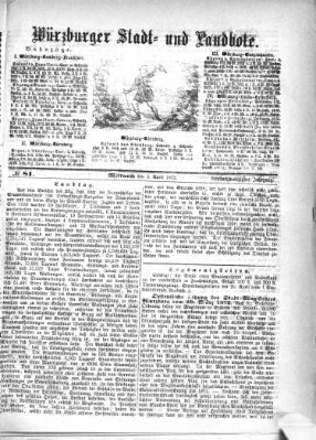 Würzburger Stadt- und Landbote Mittwoch 3. April 1872