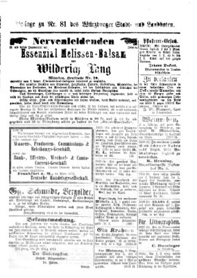 Würzburger Stadt- und Landbote Mittwoch 3. April 1872