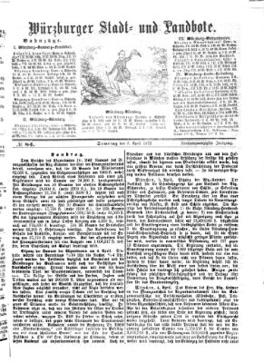 Würzburger Stadt- und Landbote Samstag 6. April 1872