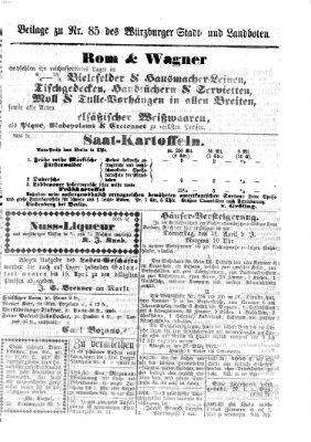 Würzburger Stadt- und Landbote Montag 8. April 1872