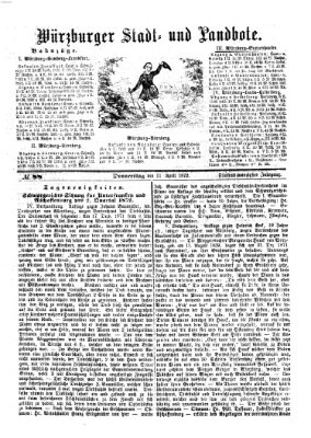 Würzburger Stadt- und Landbote Donnerstag 11. April 1872