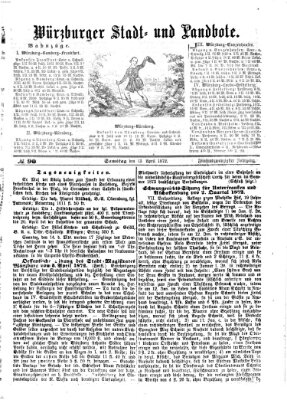 Würzburger Stadt- und Landbote Samstag 13. April 1872