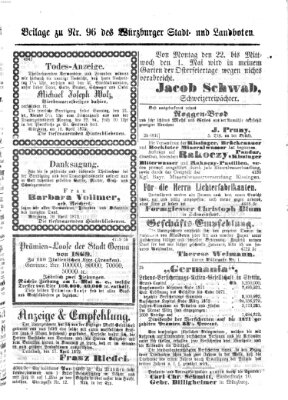 Würzburger Stadt- und Landbote Samstag 20. April 1872