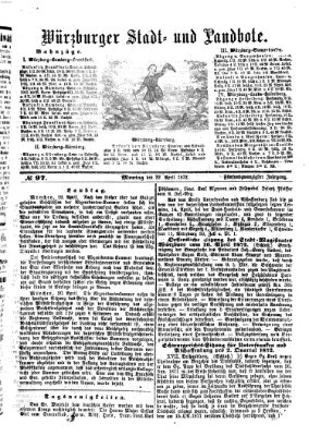 Würzburger Stadt- und Landbote Montag 22. April 1872