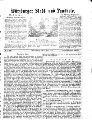 Würzburger Stadt- und Landbote Donnerstag 25. April 1872