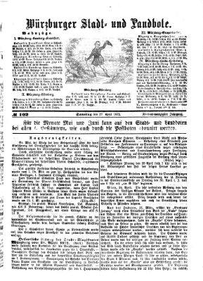 Würzburger Stadt- und Landbote Samstag 27. April 1872