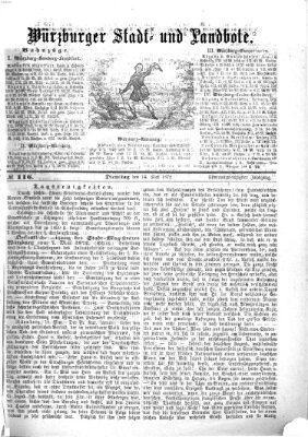 Würzburger Stadt- und Landbote Dienstag 14. Mai 1872