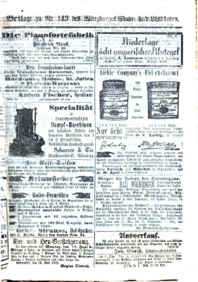 Würzburger Stadt- und Landbote Samstag 15. Juni 1872