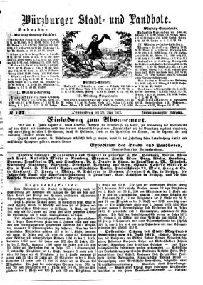 Würzburger Stadt- und Landbote Donnerstag 20. Juni 1872