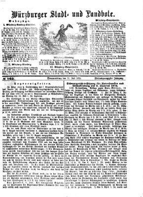 Würzburger Stadt- und Landbote Donnerstag 11. Juli 1872