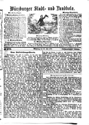 Würzburger Stadt- und Landbote Montag 22. Juli 1872