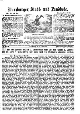 Würzburger Stadt- und Landbote Samstag 27. Juli 1872