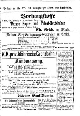 Würzburger Stadt- und Landbote Samstag 27. Juli 1872