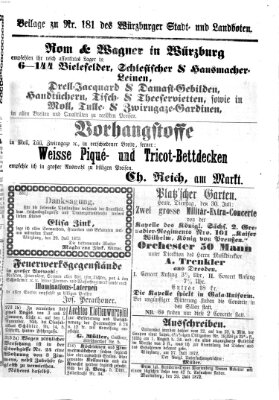 Würzburger Stadt- und Landbote Dienstag 30. Juli 1872