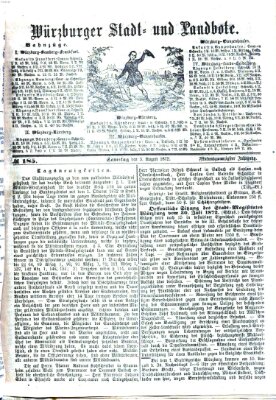 Würzburger Stadt- und Landbote Samstag 3. August 1872