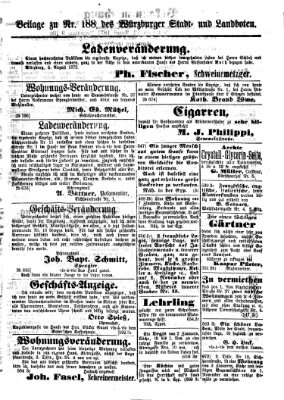 Würzburger Stadt- und Landbote Mittwoch 7. August 1872