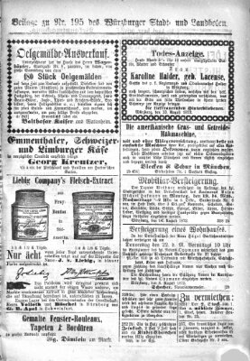 Würzburger Stadt- und Landbote Donnerstag 15. August 1872