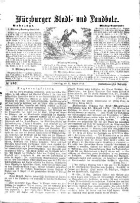 Würzburger Stadt- und Landbote Samstag 17. August 1872