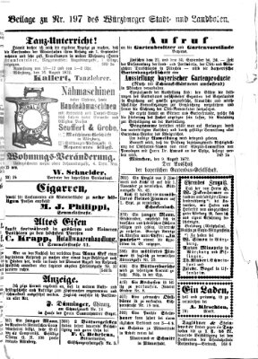 Würzburger Stadt- und Landbote Samstag 17. August 1872