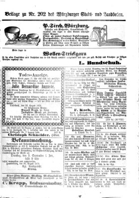 Würzburger Stadt- und Landbote Freitag 23. August 1872