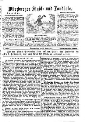 Würzburger Stadt- und Landbote Donnerstag 29. August 1872