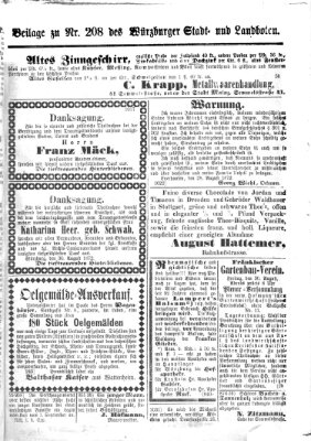 Würzburger Stadt- und Landbote Freitag 30. August 1872