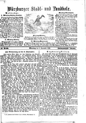 Würzburger Stadt- und Landbote Montag 2. September 1872