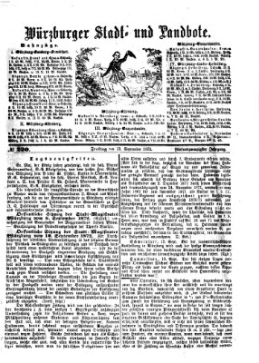 Würzburger Stadt- und Landbote Freitag 13. September 1872