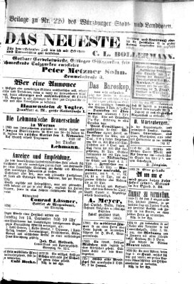 Würzburger Stadt- und Landbote Freitag 13. September 1872