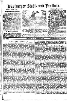 Würzburger Stadt- und Landbote Freitag 20. September 1872