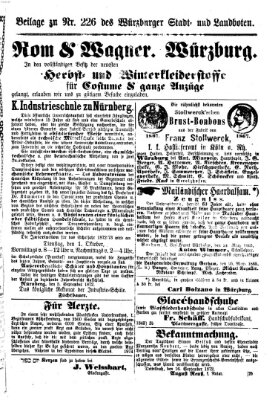 Würzburger Stadt- und Landbote Freitag 20. September 1872