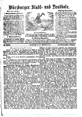 Würzburger Stadt- und Landbote Samstag 21. September 1872