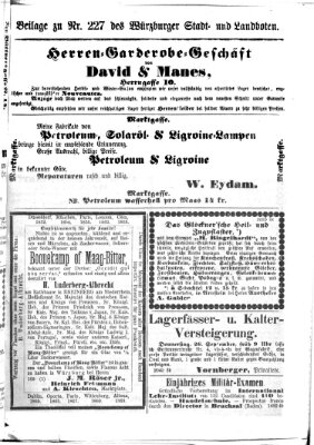 Würzburger Stadt- und Landbote Samstag 21. September 1872