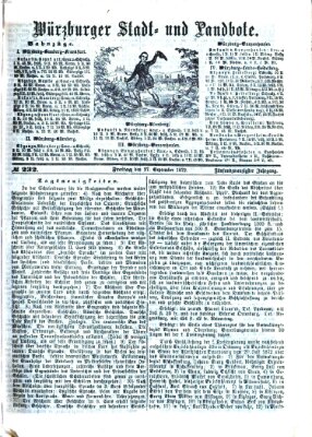 Würzburger Stadt- und Landbote Freitag 27. September 1872