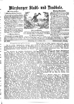 Würzburger Stadt- und Landbote Dienstag 8. Oktober 1872